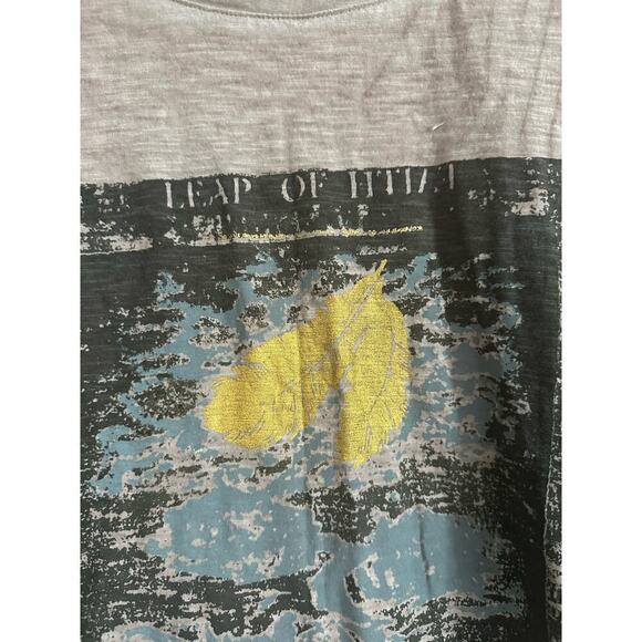 EXTRA TOUCH Abstract Graphic High-Low Tank Top Shirt - Curve Plus 2X - Picture 2 of 5